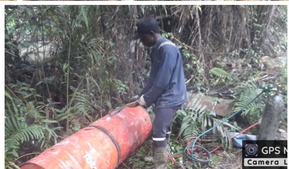 Joint security operatives unveil illegal oil bunkering sites in Delta states