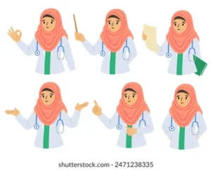 muslim-female-doctor-wearing-hijab-260nw-2471238335